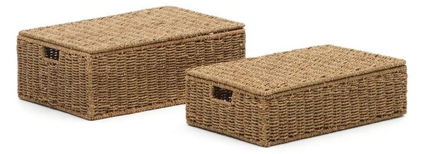 Košare v kompletu 2 ks iz morske trave 40x60x21 cm Tossa – Kave Home