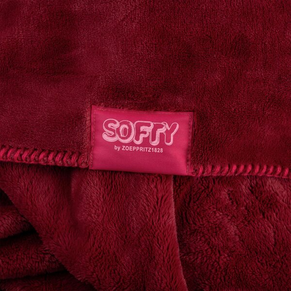ODEJA SOFTY 140/190 cm bordo