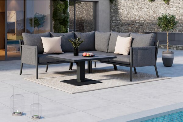 LOUNGE GARNITURA tkanina aluminij