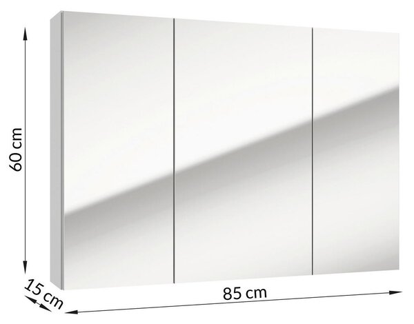 OMARA Z OGLEDALOM 85/60/15 cm