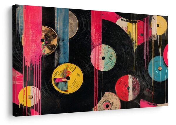 Slika street art vinilne plošče