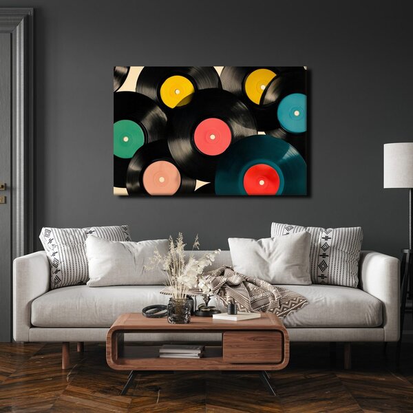 Slika glasbene retro vinilne plošče
