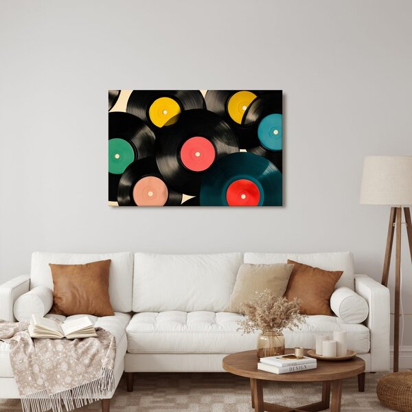 Slika glasbene retro vinilne plošče