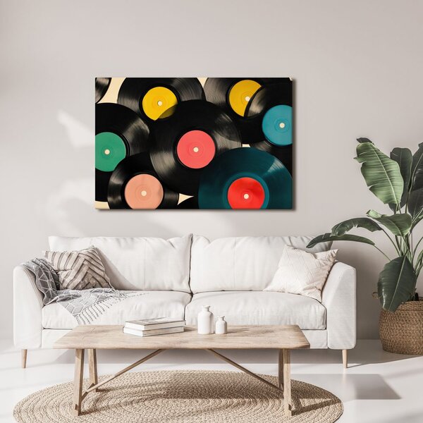 Slika glasbene retro vinilne plošče