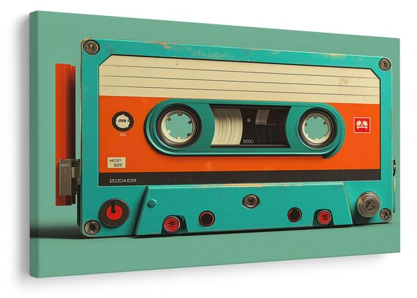 Slika retro magnetofonska kaseta
