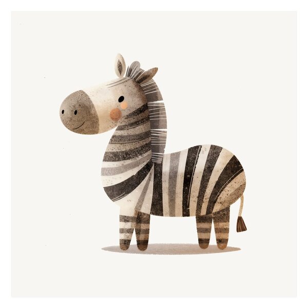 Slika vesela zebra za otroke