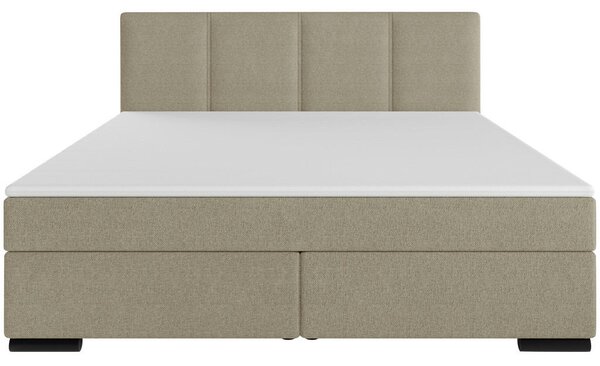 POSTELJA BOXSPRING 180 cm x 200 cm , les, tekstil, karton bež