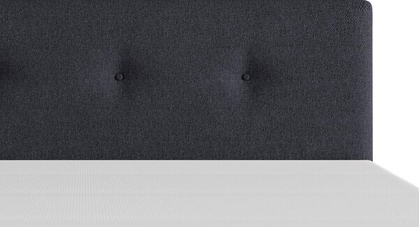 POSTELJA BOXSPRING 160 cm x 200 cm , les, tekstil, karton antracit