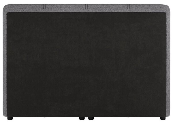 POSTELJA BOXSPRING 140 cm x 200 cm , les, tekstil, karton svetlo siva