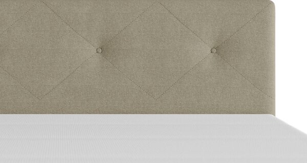 POSTELJA BOXSPRING 180 cm x 200 cm , les, tekstil, karton bež