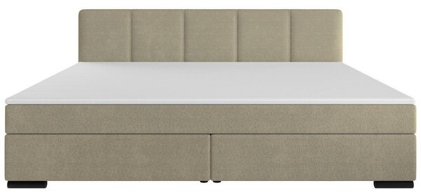 POSTELJA BOXSPRING 200 cm x 240 cm , les, tekstil, karton bež