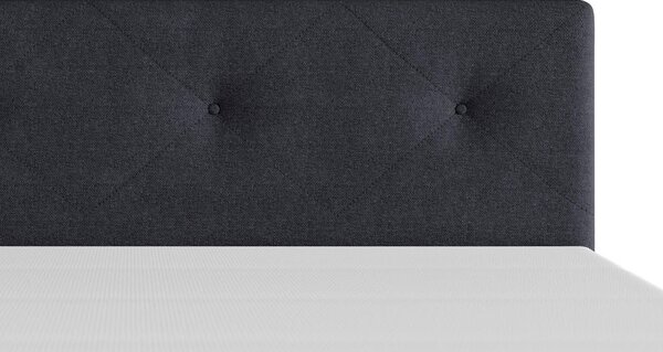 POSTELJA BOXSPRING 140 cm x 200 cm , les, tekstil, karton antracit