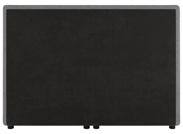 POSTELJA BOXSPRING 140 cm x 200 cm , les, tekstil, karton svetlo siva