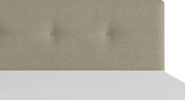 POSTELJA BOXSPRING 120 cm x 200 cm , les, tekstil, karton bež