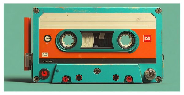 Slika vintage kaseta za magnetofon