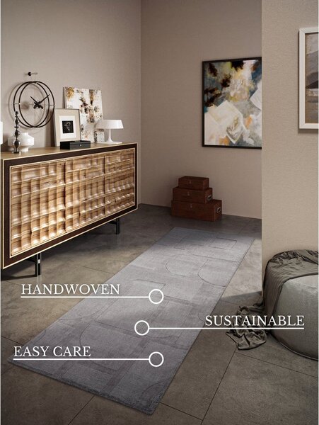 Siv ročno tkan volnen tekač 80x250 cm Alexis – Villeroy&Boch