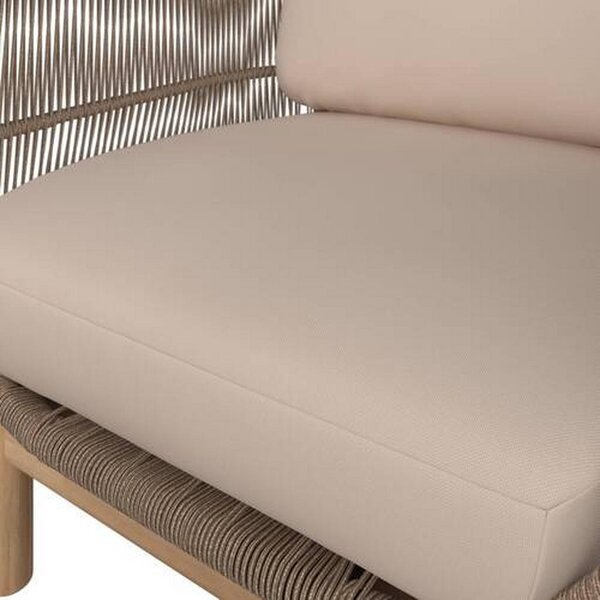 LOUNGE NASLANJAČ akacija masivno aluminij