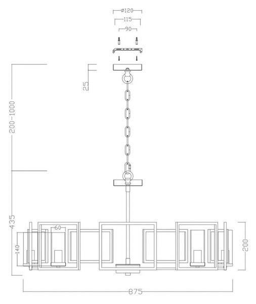 LESTENEC 87,5/60,5 cm 40 W