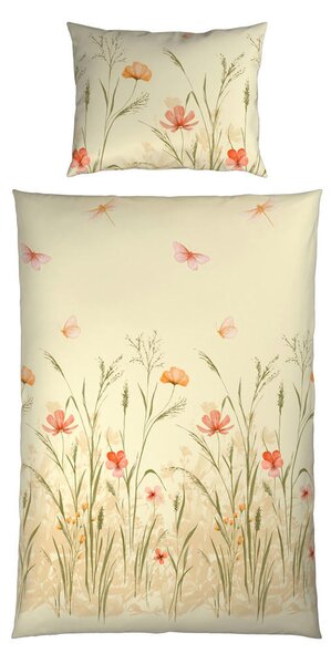 OBOJESTRANSKA POSTELJNINA 140/200 cm saten lila