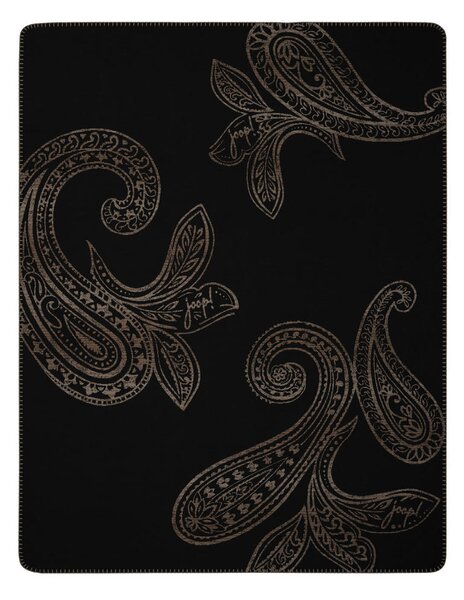 DEKORATIVNA ODEJA JOOP! PAISLEY 150/200 cm črna, svetlo rjava