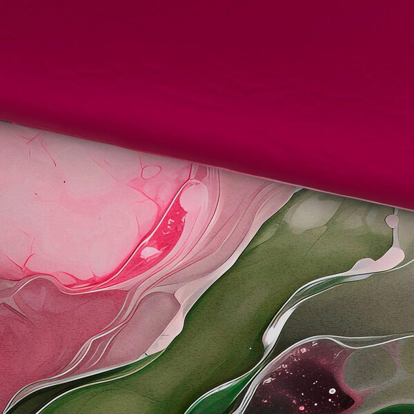 OBOJESTRANSKA POSTELJNINA 140/200 cm saten pink