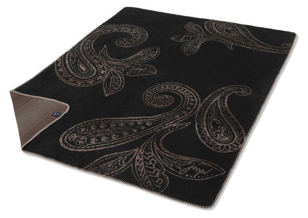DEKORATIVNA ODEJA JOOP! PAISLEY 150/200 cm črna, svetlo rjava