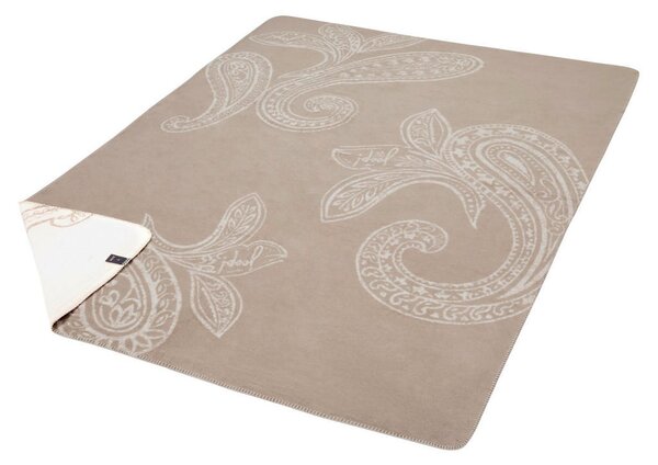 DEKORATIVNA ODEJA JOOP! PAISLEY 150/200 cm rjavosiva, ekru