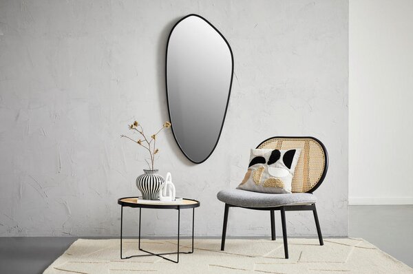 STENSKO OGLEDALO, 125/58/3 cm steklo, leseni material