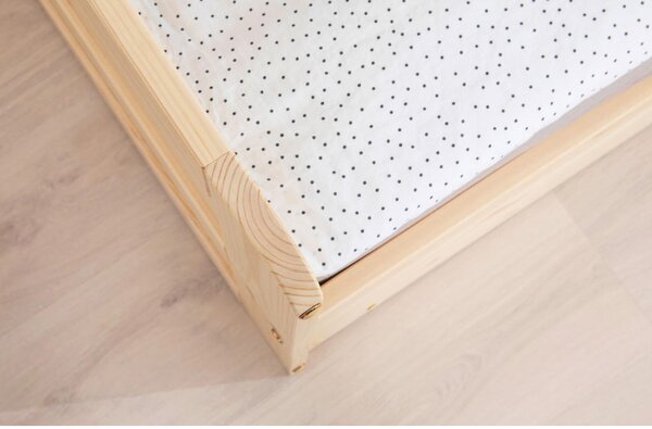 POSTELJA S PREDALOM 90 cm x 200 cm , naravne barve