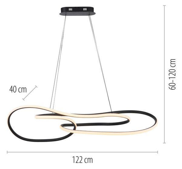VISEČA LED-SVETILKA TWIST 64 W 2700 K 230 V