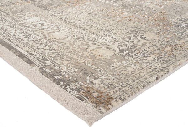 TKANA PREPROGA Avignon 200/200 cm siva, zlate barve