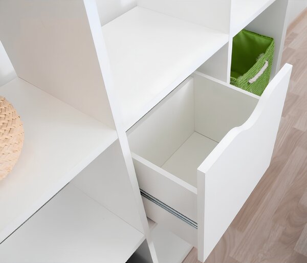 KONDELA Predal, bela, TOFI BOX NEW