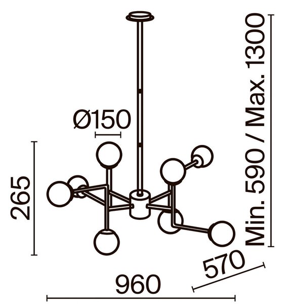 LESTENEC 96/26,5/57 cm 40 W