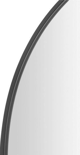 STENSKO OGLEDALO, 120/120/3 cm kovina, steklo, leseni material