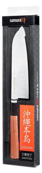 NOŽ SANTOKU OKINAWA 32,3/5,7/2,2 cm nerjaveče jeklo