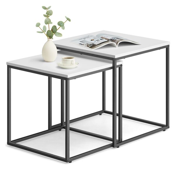 Komplet 2 konferenčnih miz QUADRO, bele