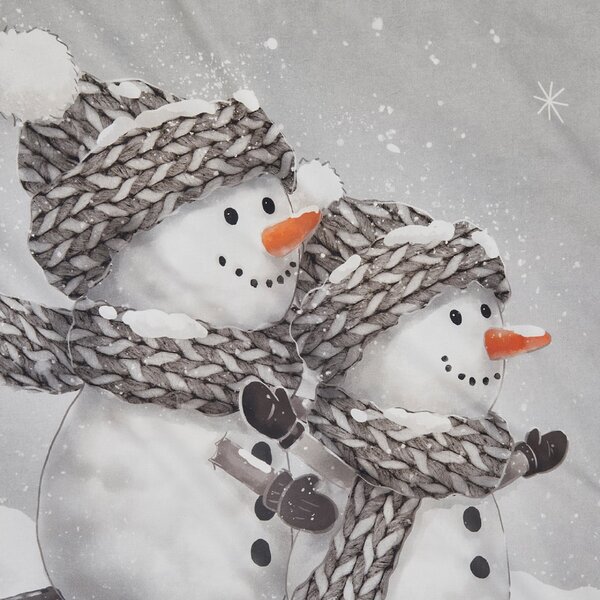 3D posteljnina iz Renforcé bombaža FROSTY siva, 100% bombaž Dimenzije posteljnine: 80 x 80 cm | 135 x 200 cm