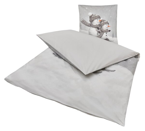 3D posteljnina iz Renforcé bombaža FROSTY siva, 100% bombaž Dimenzije posteljnine: 80 x 80 cm | 135 x 200 cm
