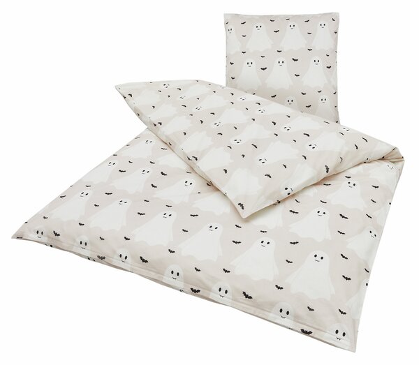 Otroška posteljnina iz Renforcé bombaža GHOSTIE bež Dimenzije posteljnine: 80 x 80 cm | 135 x 200 cm