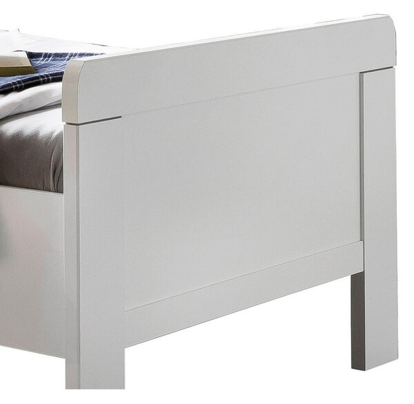 POSTELJA 90 cm x 200 cm , leseni material bela