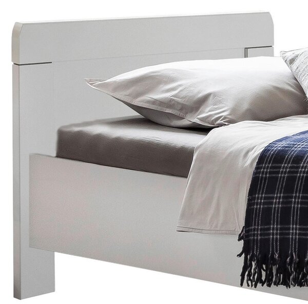 POSTELJA 90 cm x 200 cm , leseni material bela