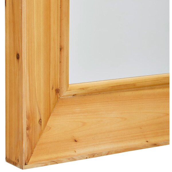 STENSKO OGLEDALO, 87/188/7 cm les, steklo, leseni material