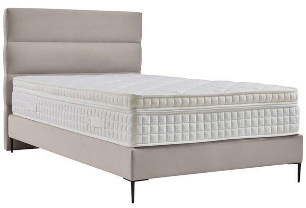 POSTELJA BOXSPRING x , tekstil, leseni material krem barve