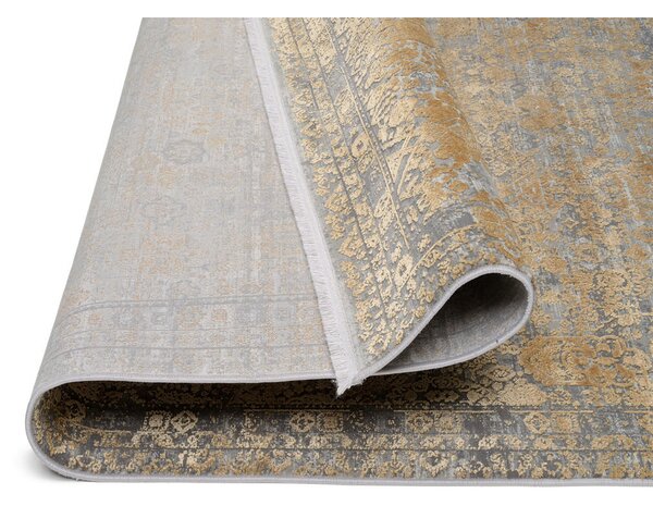 VINTAGE PREPROGA 140/200 cm tkano zlate barve