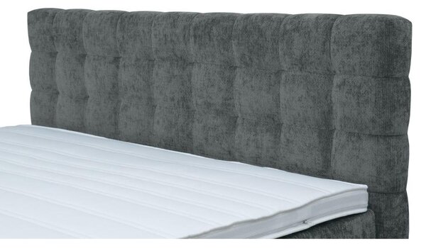 POSTELJA BOXSPRING 160 cm x 200 cm , tekstil, leseni material
