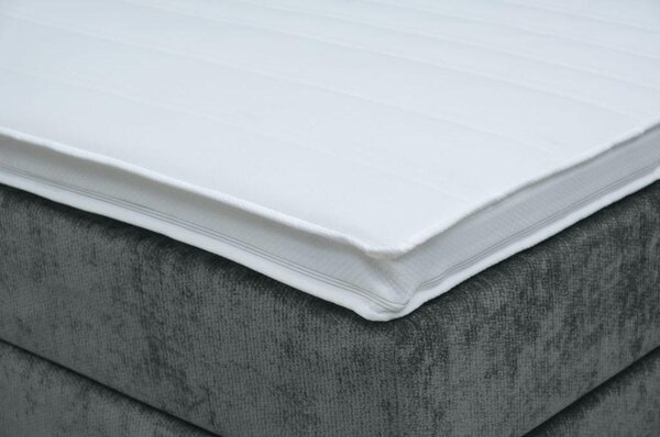 POSTELJA BOXSPRING 160 cm x 200 cm , tekstil, leseni material