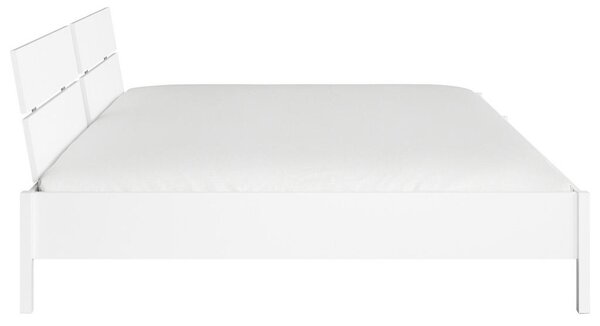 DRUŽINSKA POSTELJA 240 cm x 200 cm , leseni material bela
