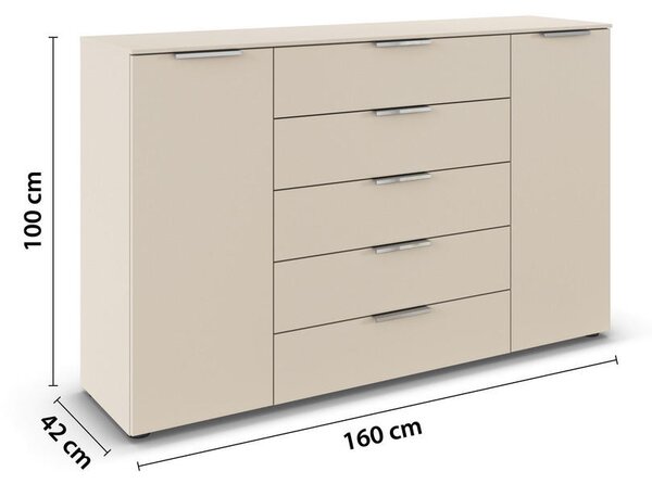 KOMODA, barve šampanjca