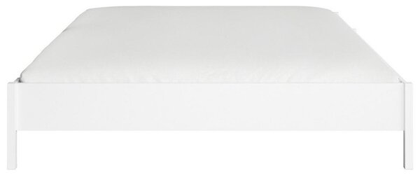 DRUŽINSKA POSTELJA 240 cm x 200 cm , leseni material bela