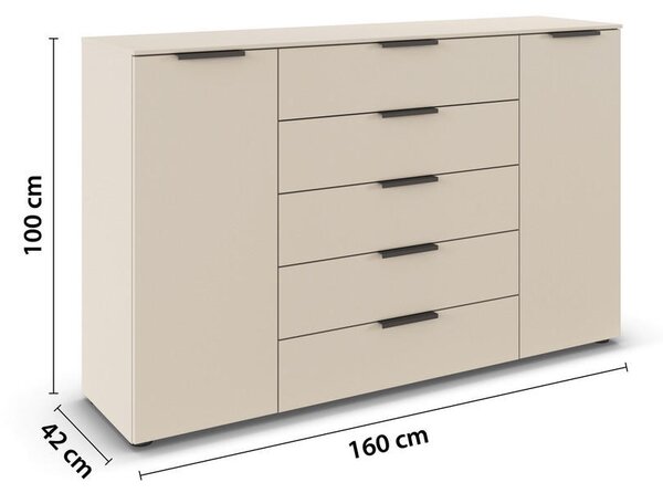 KOMODA, barve šampanjca